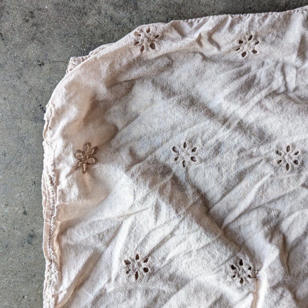 Lara Guidotti Beige Floral Eyelet Embroidered Kimono Cardigan one size - Picture 4 of 10